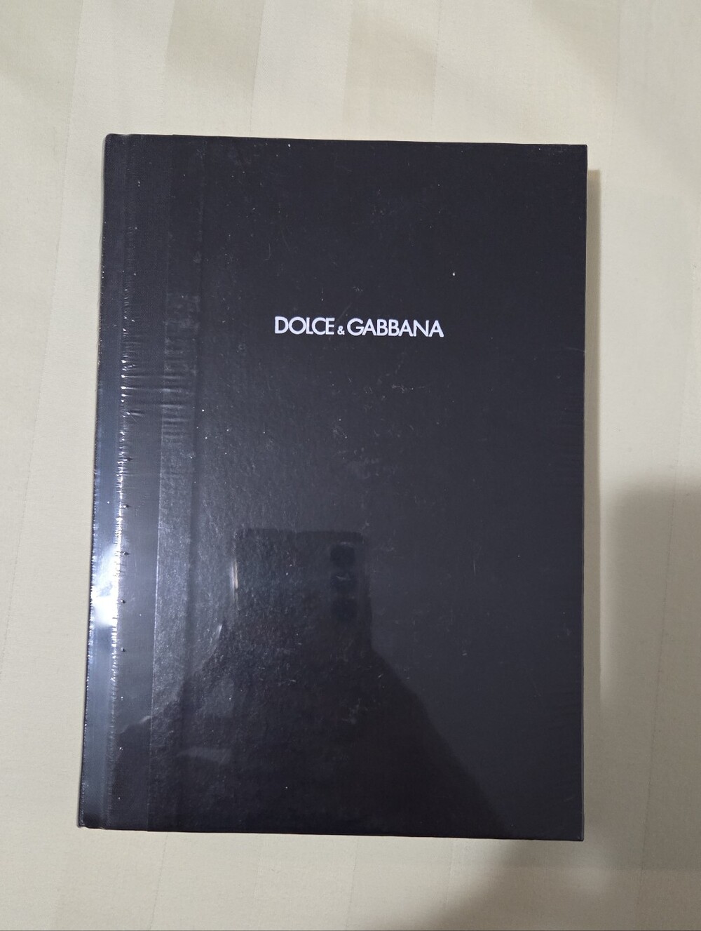 Dolce & Gabbana Black Hardcover Notebook with White Logo